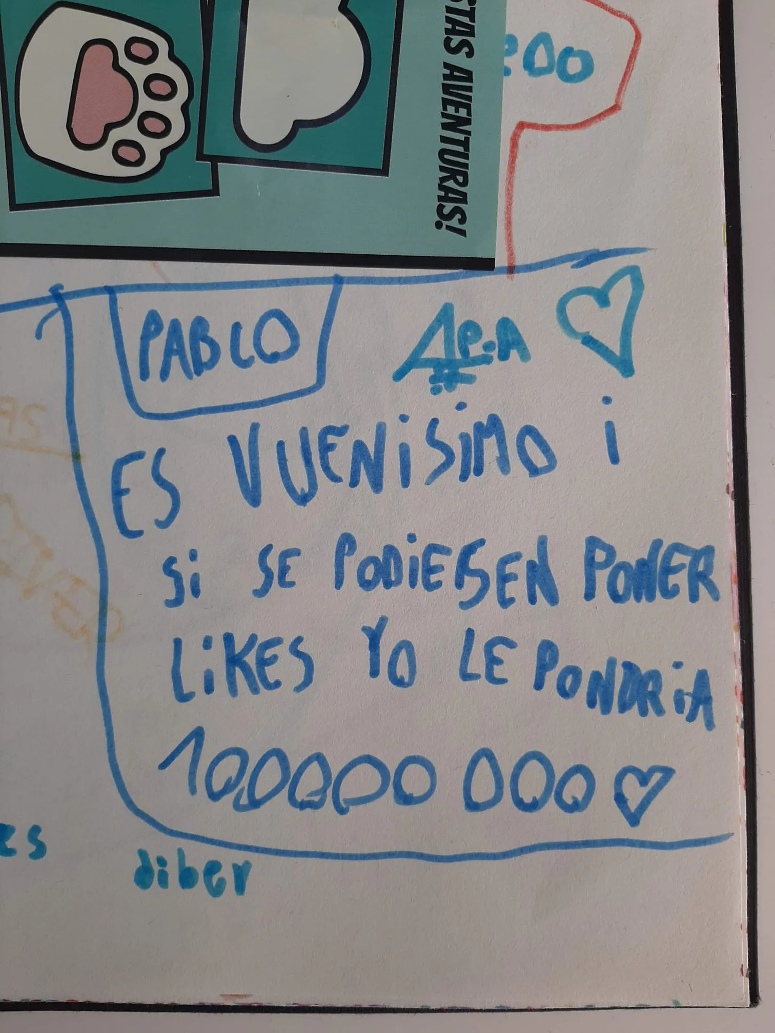 Le pondría 10 millones de likes